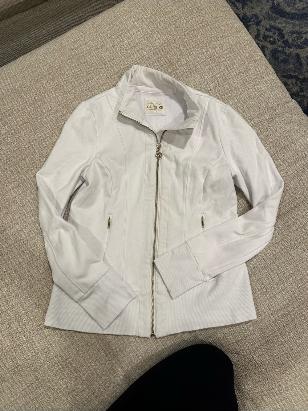 Lilly Pulitzer White Zip-Front Women's Jacket